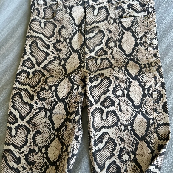 Zara Leopard denim pants - Picture 4 of 5